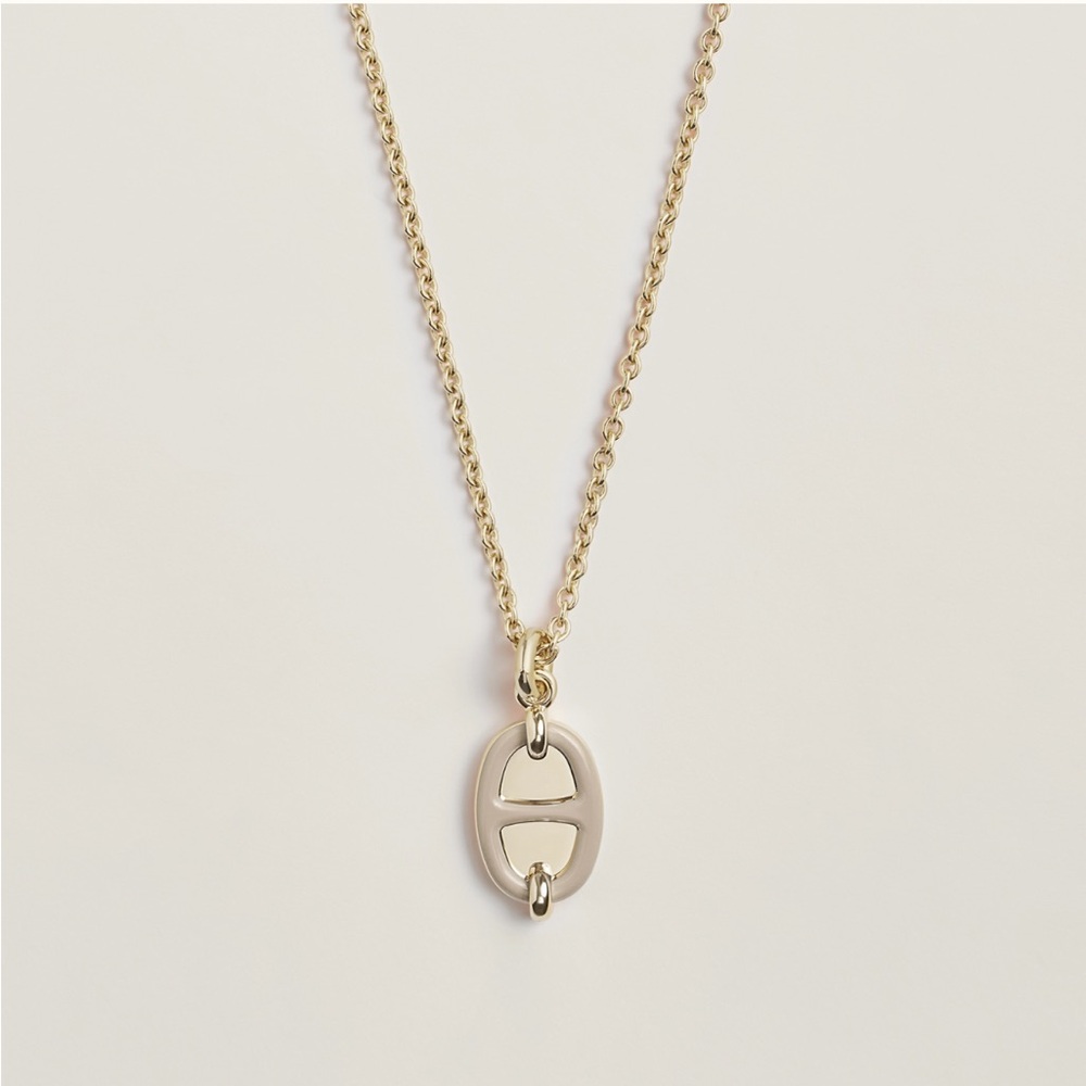 Hermes Mini Maillon pendant, small model Marron Glacé